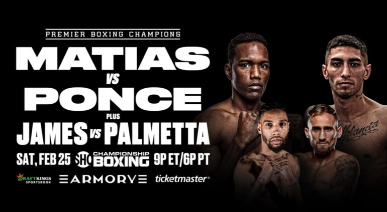 Live Boxing Series: Matias vs Ponce + James vs Palmetta